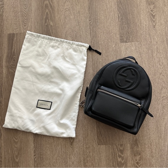 Gucci Soho Leather Backpack - Picture 1 of 7